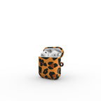 Orange Leopad Apple AirPods Tough Case