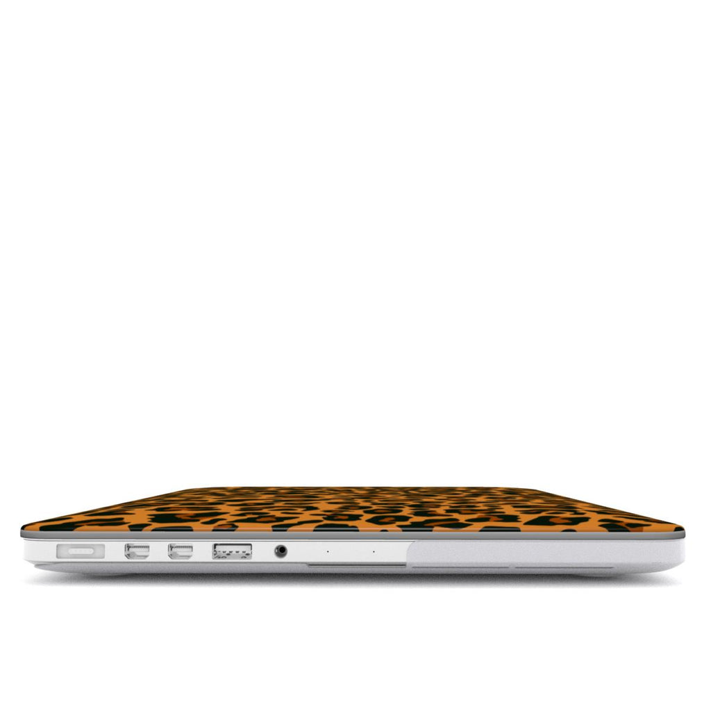 Orange Leopard MacBook Case