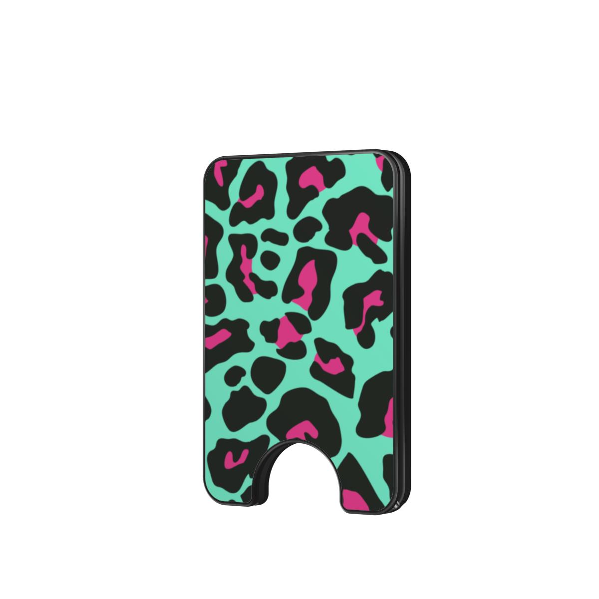 Cyan LeoPard Magnetic wallet