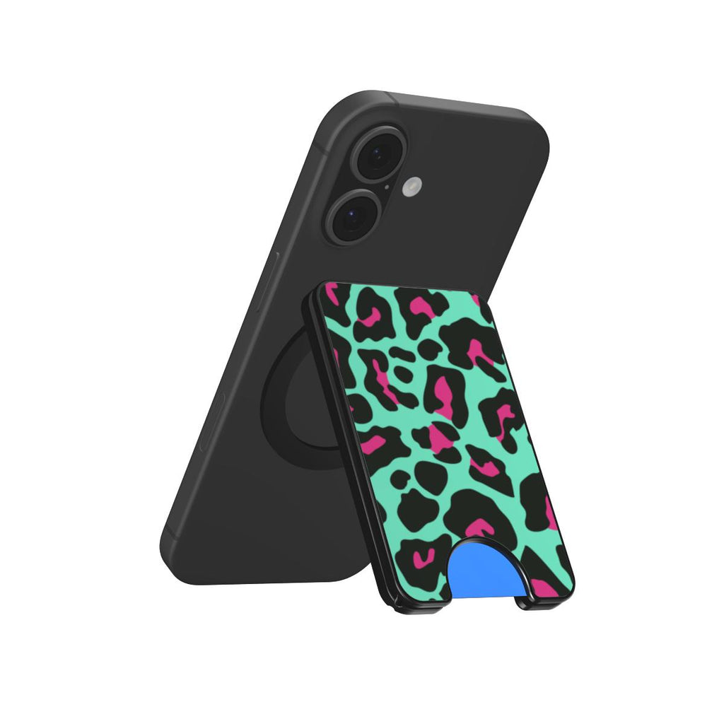 Cyan LeoPard Magnetic wallet