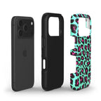 Cyan Leopard Tough Phone Case