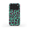 Cyan Leopard Snap Phone Case