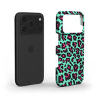 Cyan Leopard Snap Phone Case