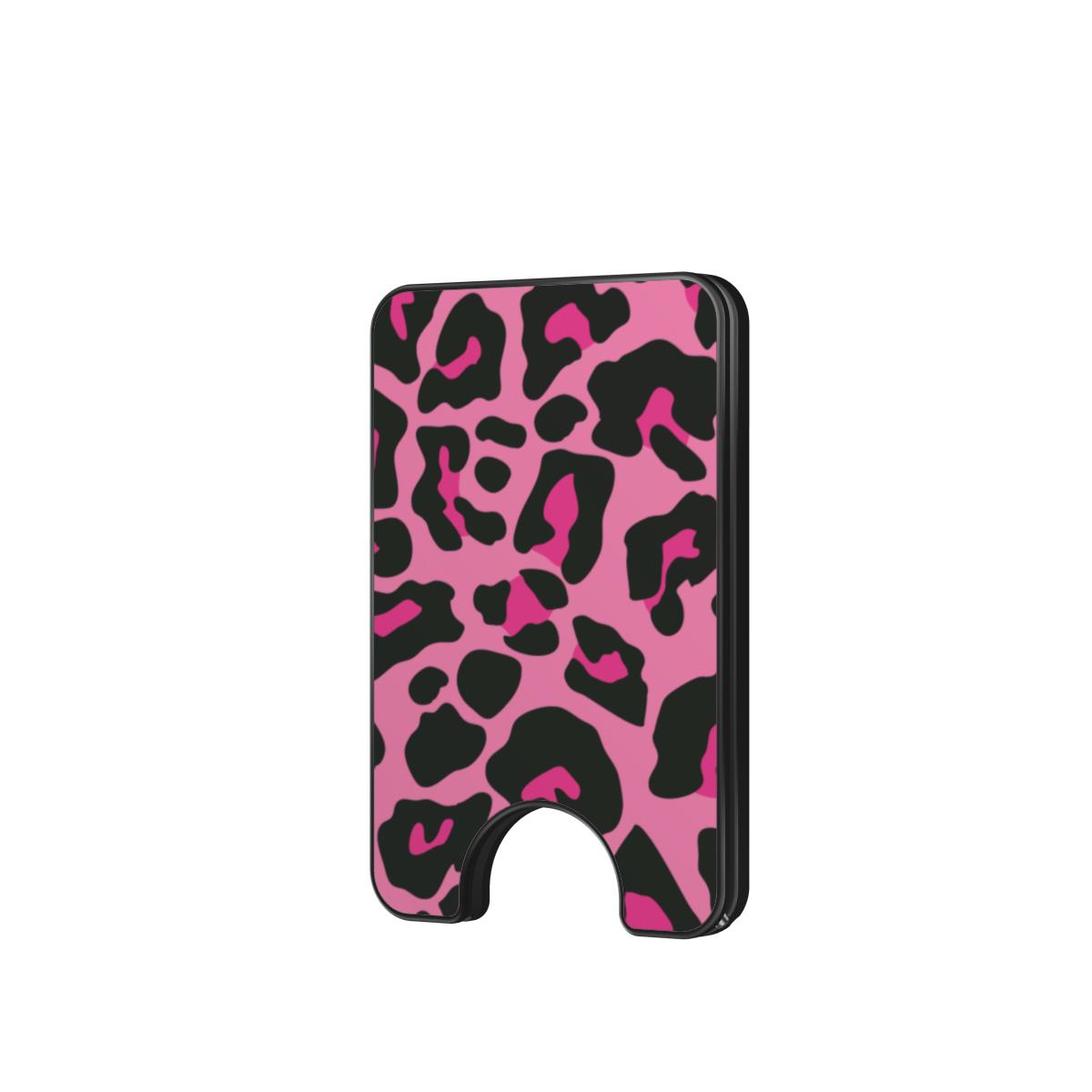 Pink Leopard Magnetic wallet