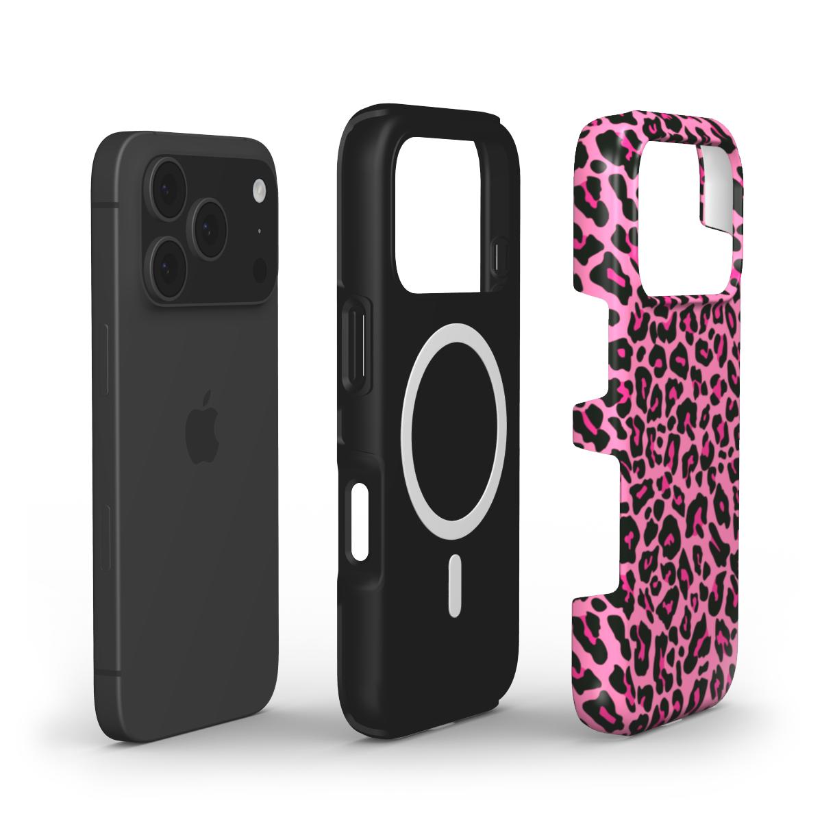 Pink Leopard MagSafe Tough Phone Case
