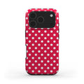 Pink polka dots Tough Phone Case