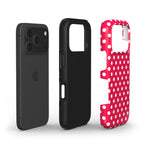 Pink polka dots Tough Phone Case