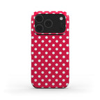 Pink polka dots Phone Case