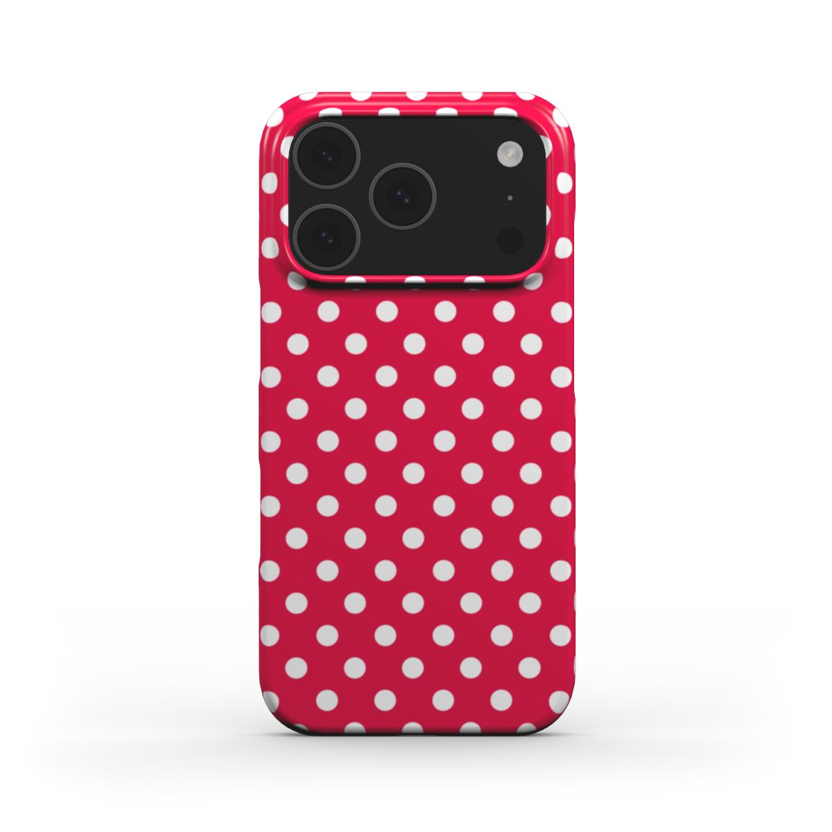 Pink polka dots Phone Case
