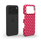 Pink polka dots Phone Case
