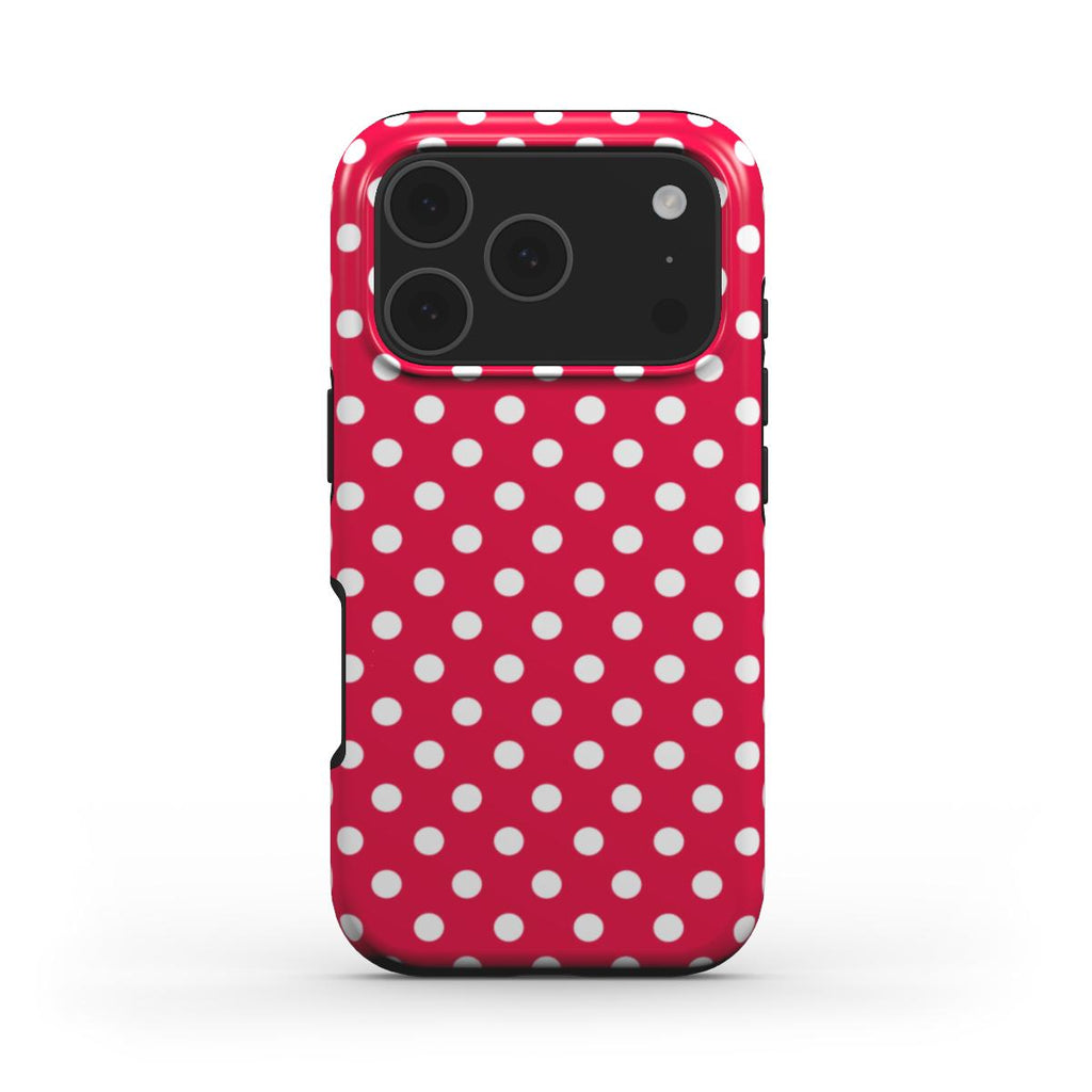 Pink polka dots MagSafe Tough Phone Case