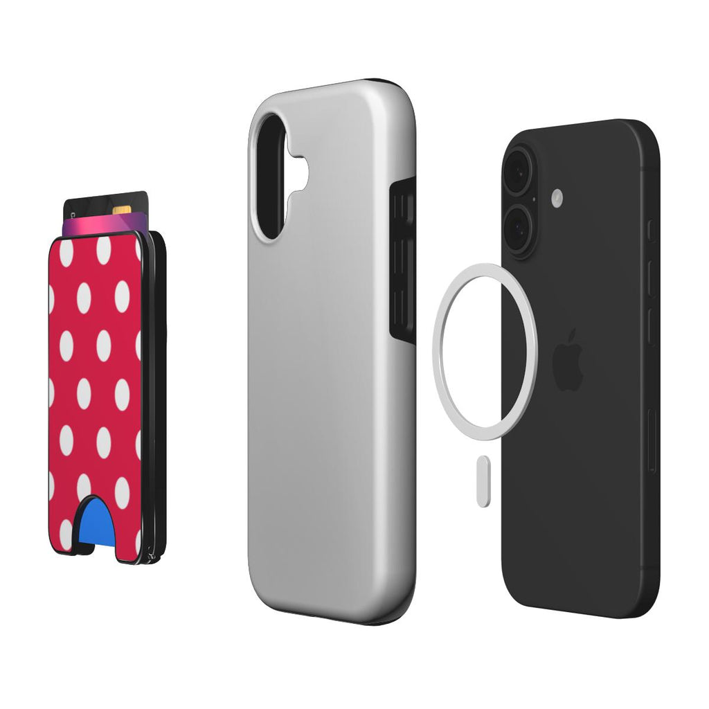 Pink polka dots Magnetic wallet