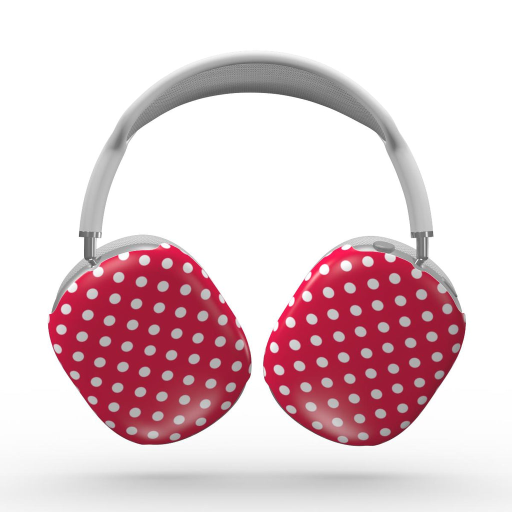 Pink polka dots Apple AirPods Max Tough Case