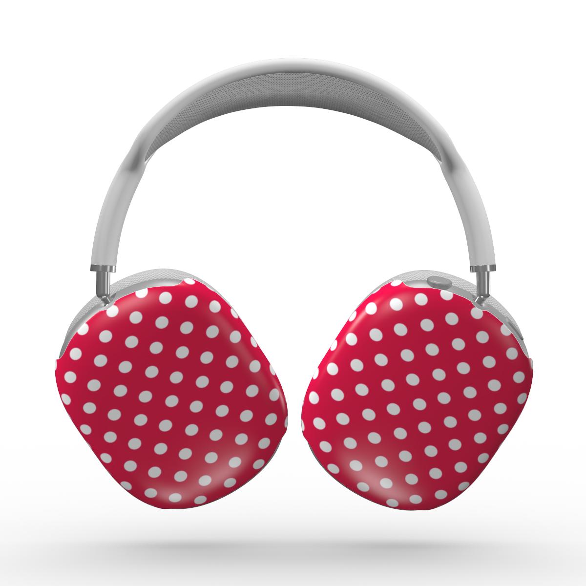 Pink polka dots Apple AirPods Max Tough Case