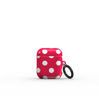 Pink polka dots Apple AirPods Tough Case