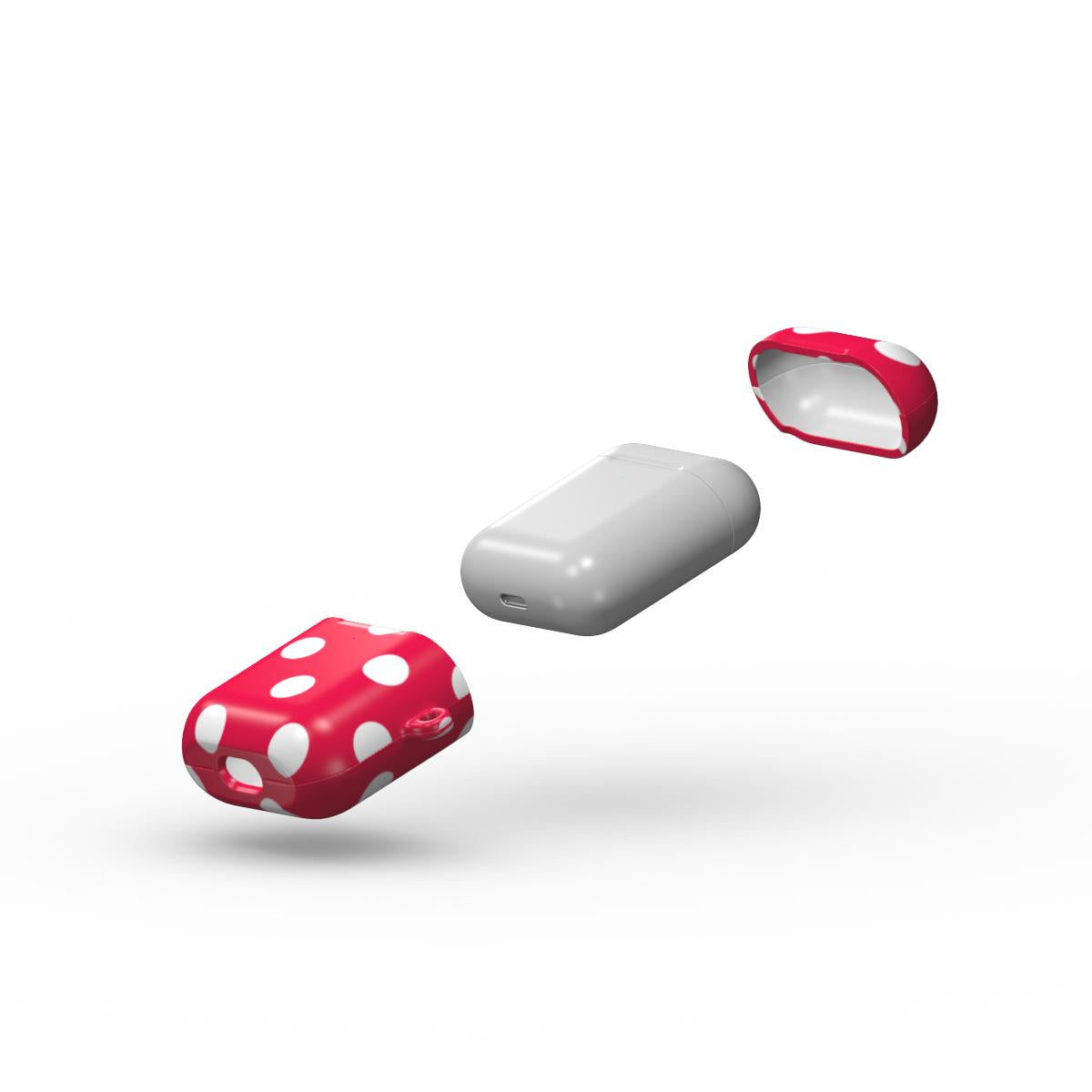 Pink polka dots Apple AirPods Tough Case