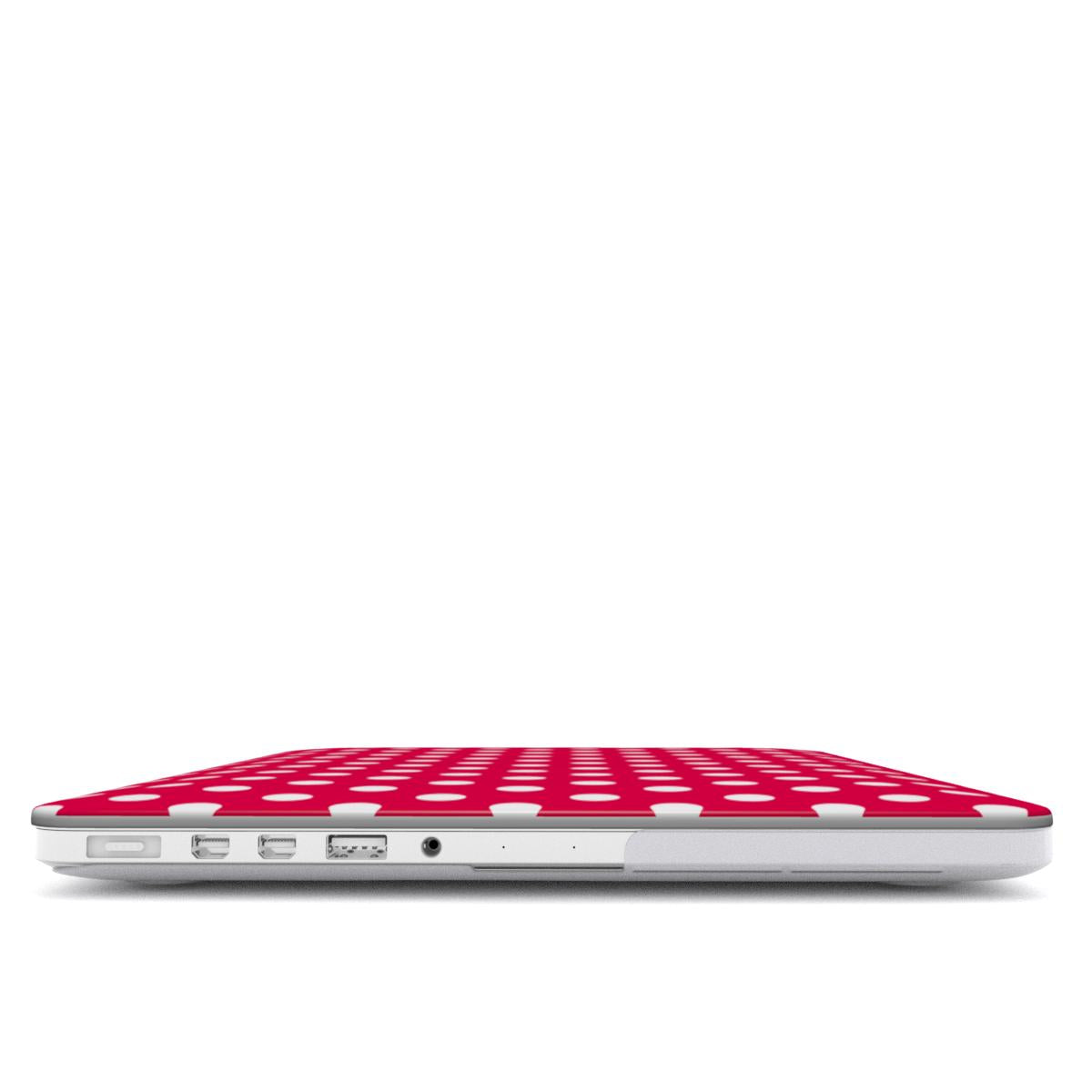 Pink polka dots MacBook Case