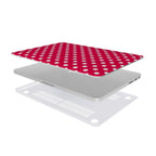Pink polka dots MacBook Case