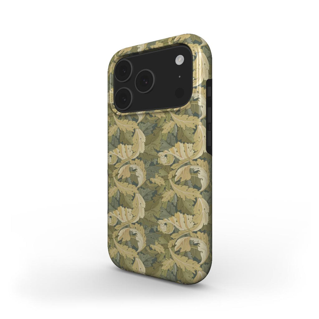 Pure green floral MagSafe Tough Phone Case