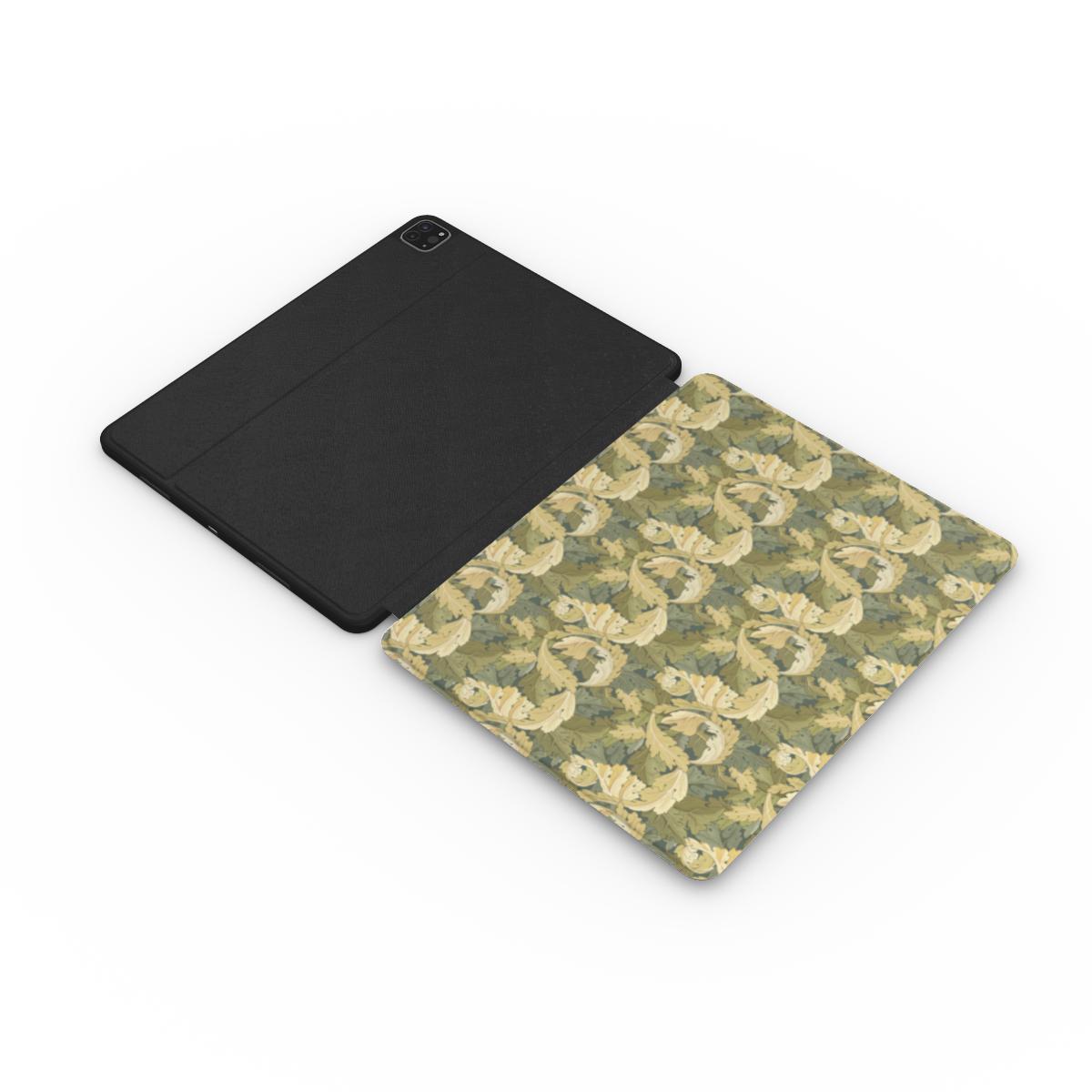 Pure green floral Apple iPad Case
