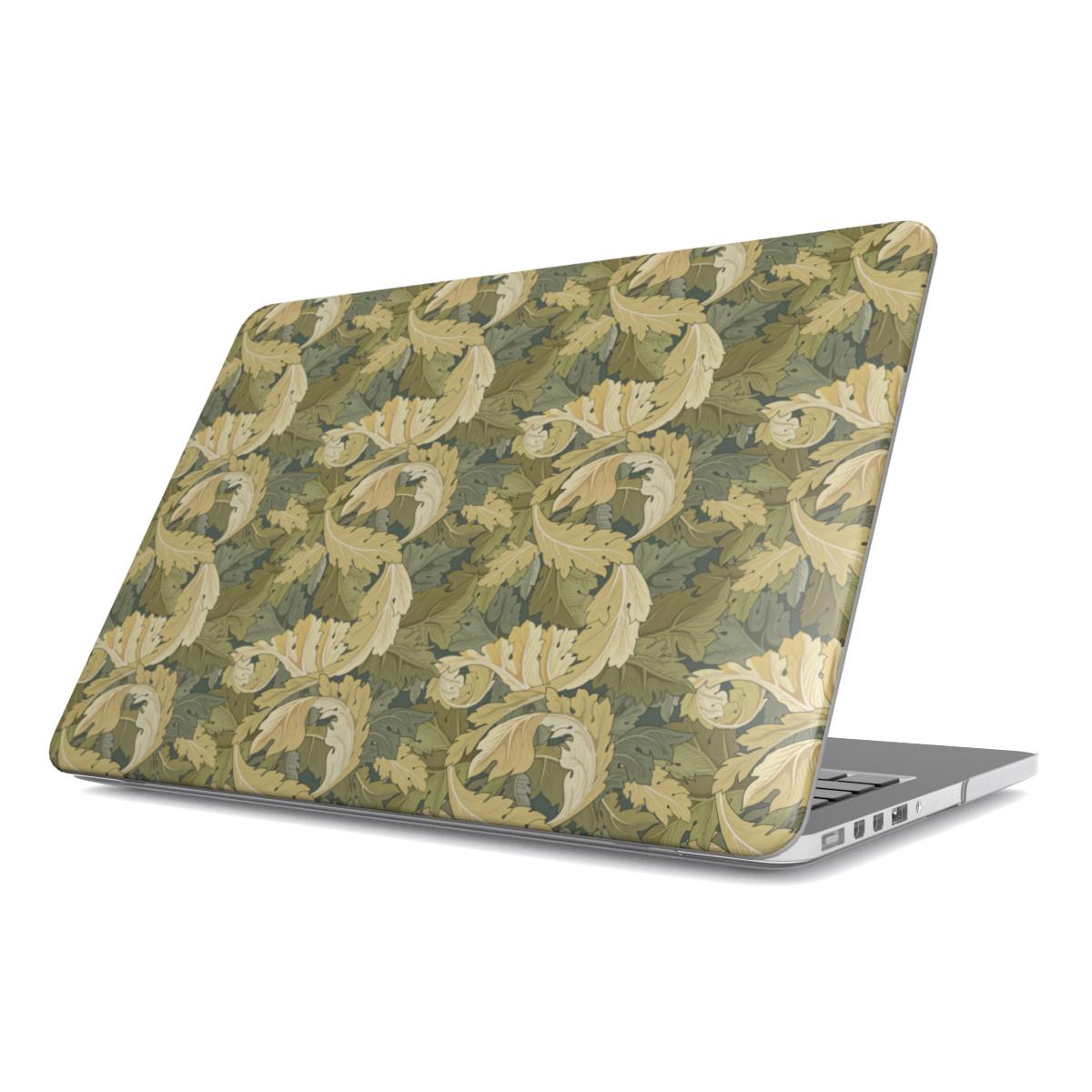 Pure green floral MacBook Case