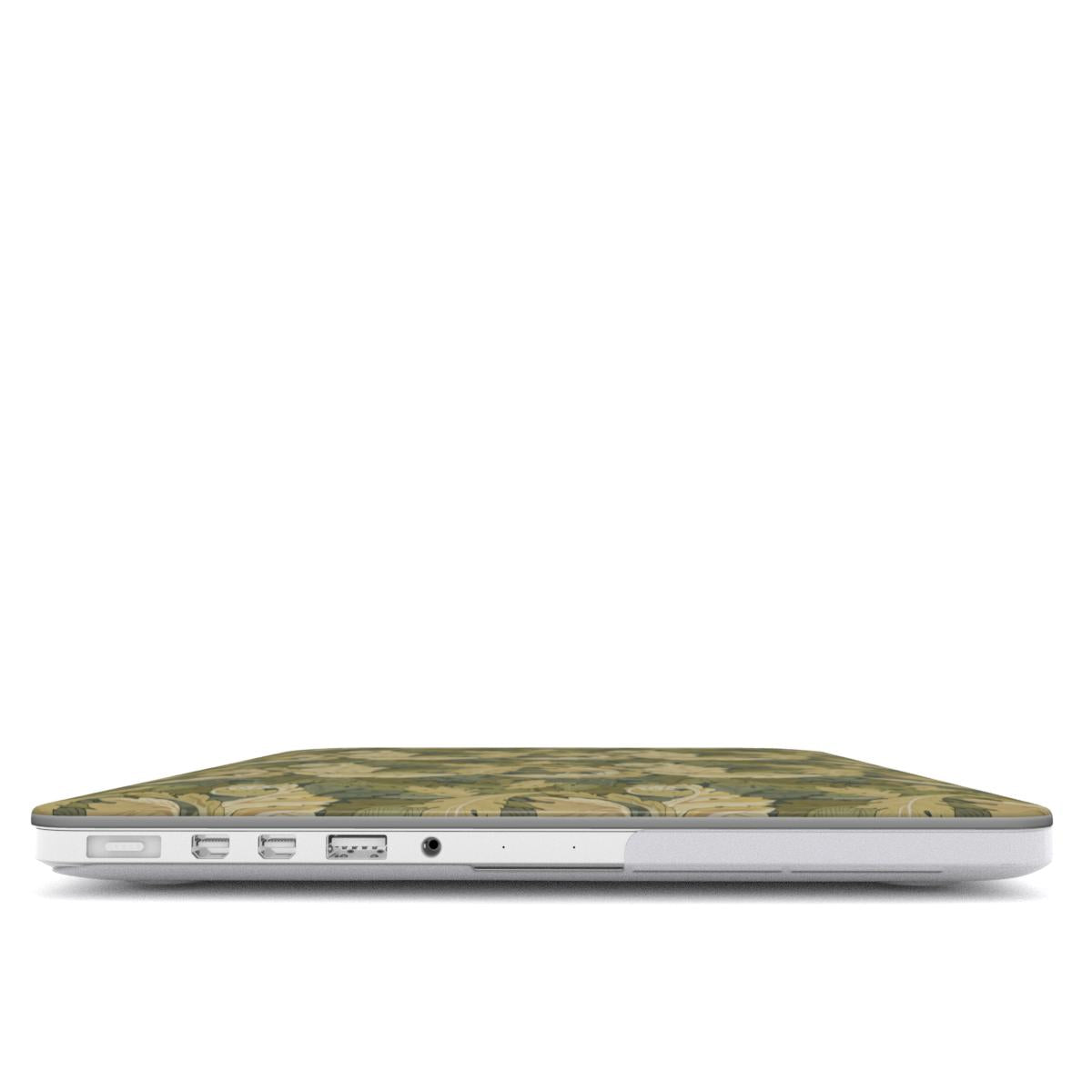Pure green floral MacBook Case