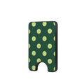 Old green polka dots Magnetic wallet