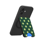 Old green polka dots Magnetic wallet