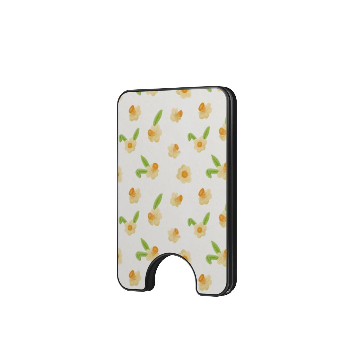 Narcissus floral Magnetic wallet