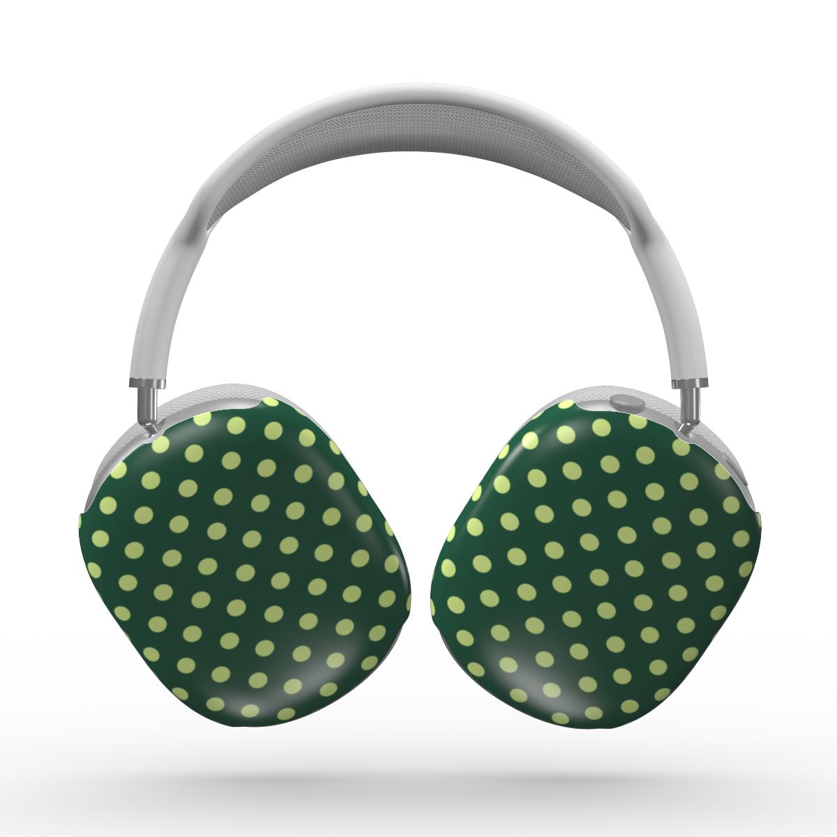 Old green polka Apple AirPods Max Tough Case