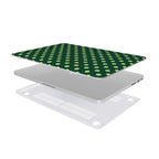 Old green polka MacBook Case