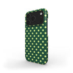 Old green polka dots Phone Case
