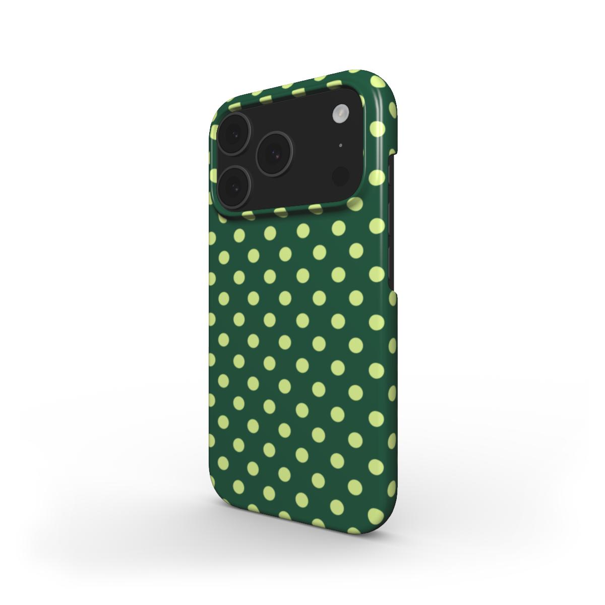 Old green polka dots Phone Case