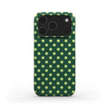 Old green polka dots Phone Case