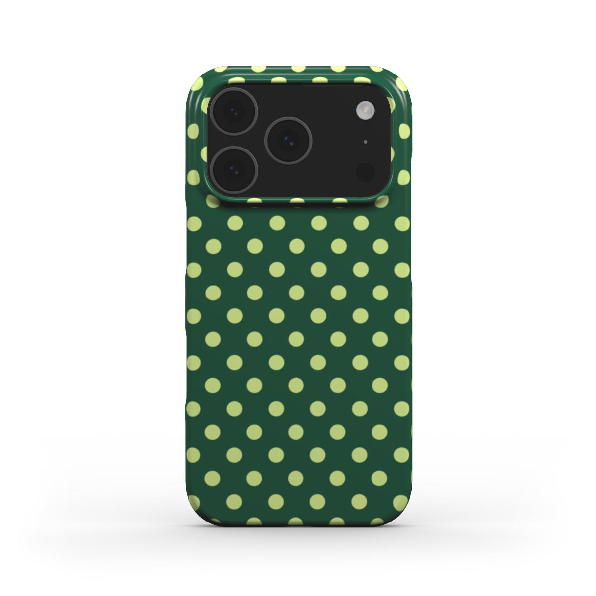 Old green polka dots Phone Case