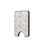 Pink rose floral Magnetic wallet