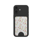 Pink rose floral Magnetic wallet