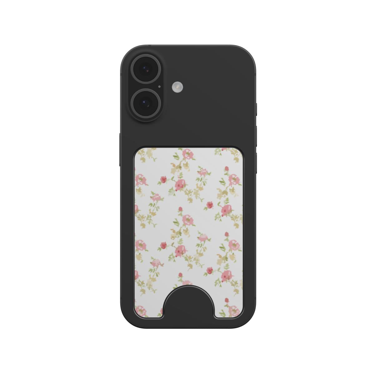 Pink rose floral Magnetic wallet