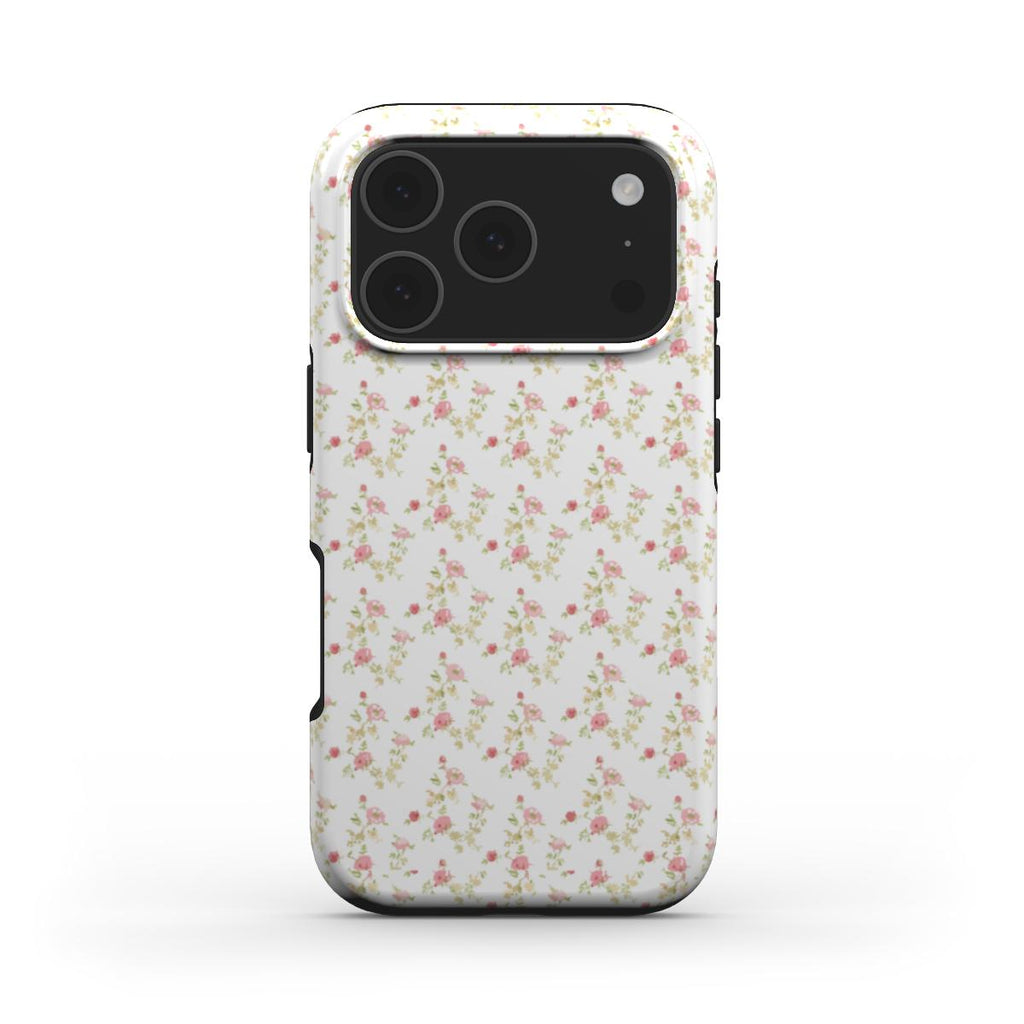 Pink rose floral Tough Phone Case