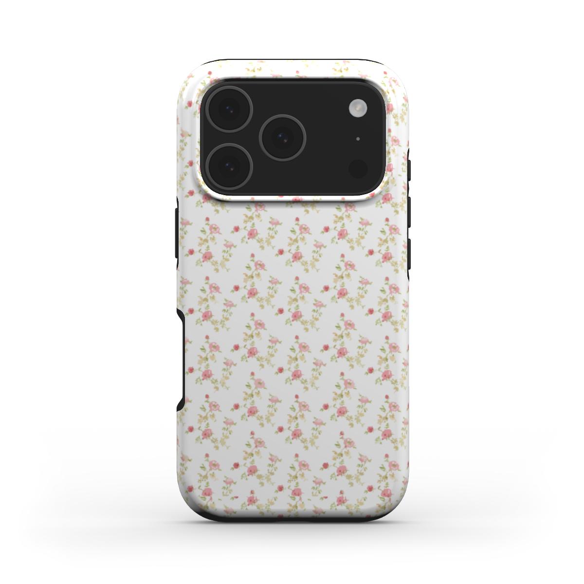 Pink rose floral Tough Phone Case