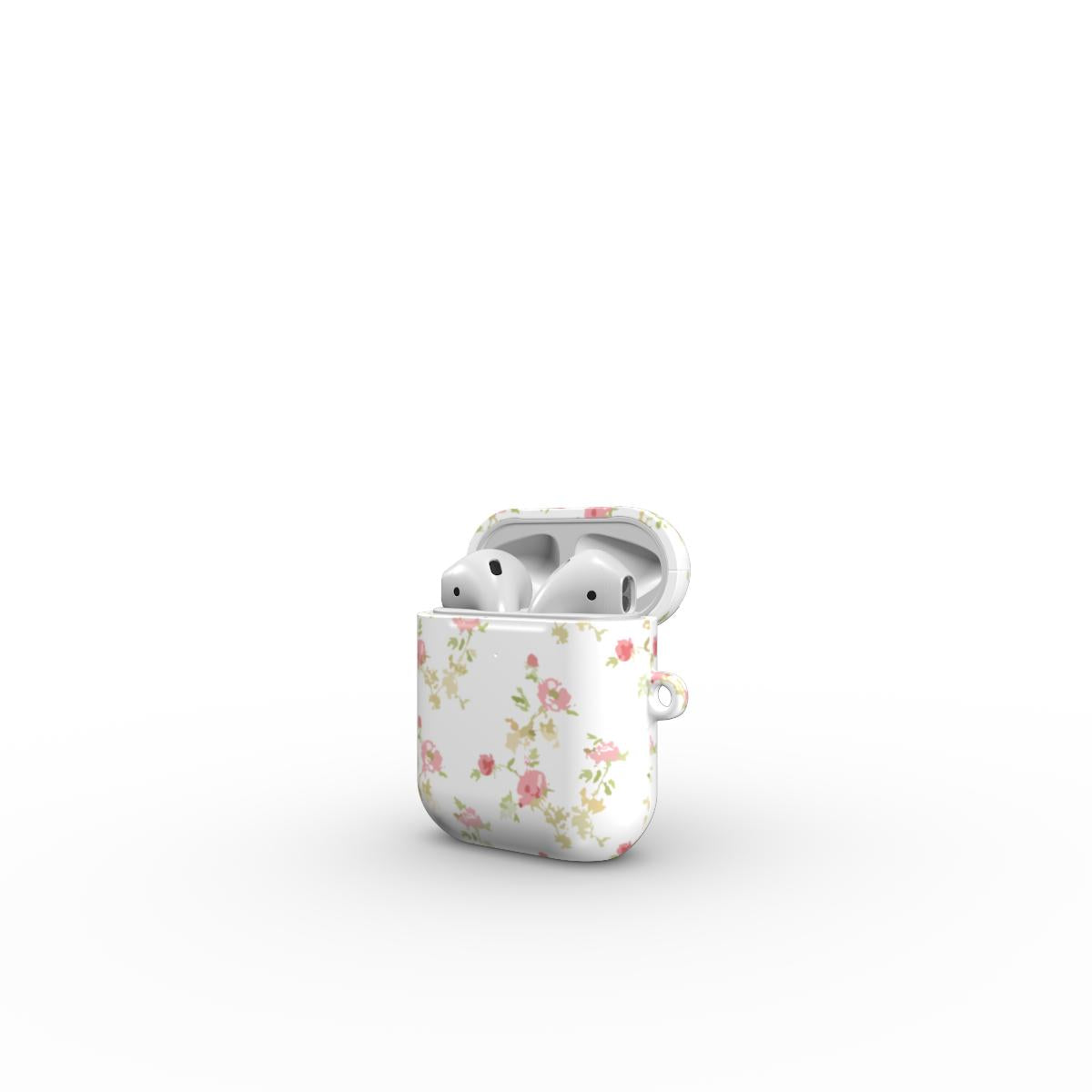 Pink rose floral Apple AirPods Tough Case