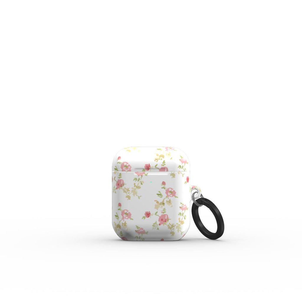 Pink rose floral Apple AirPods Tough Case