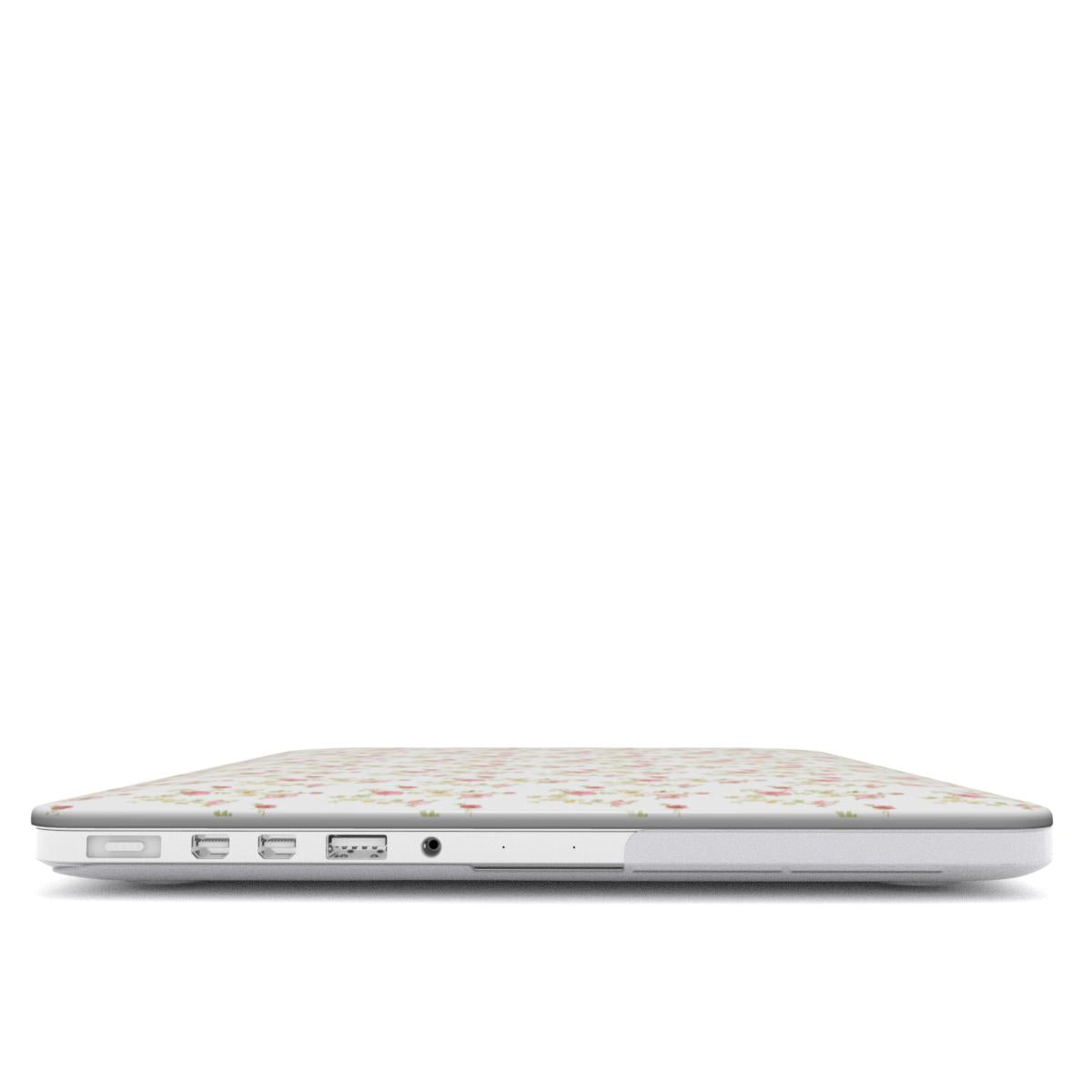 Pink rose floral MacBook Case