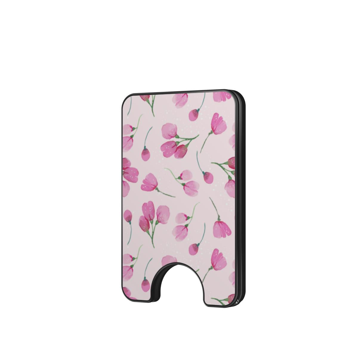 Pink little rose floral Magnetic wallet