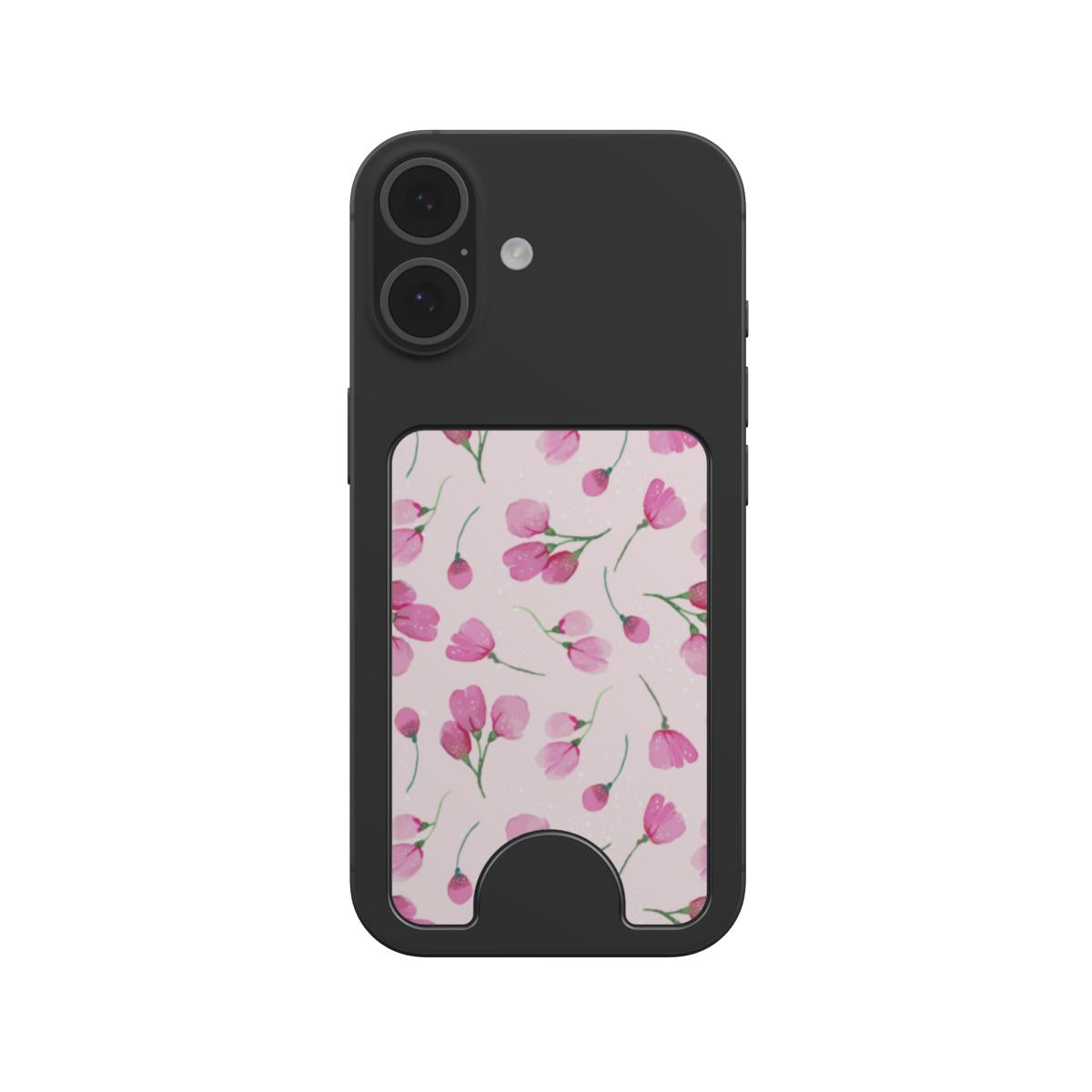 Pink little rose floral Magnetic wallet
