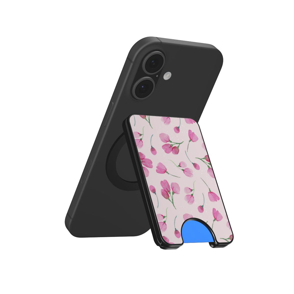 Pink little rose floral Magnetic wallet