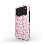 Pink little rose floral Tough Phone Case