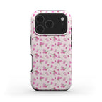 Pink little rose floral Tough Phone Case
