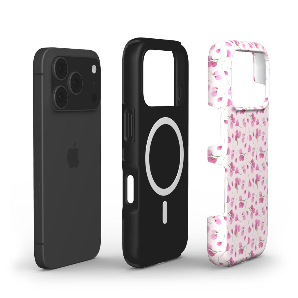 Pink little rose floral MagSafe Tough Phone Case
