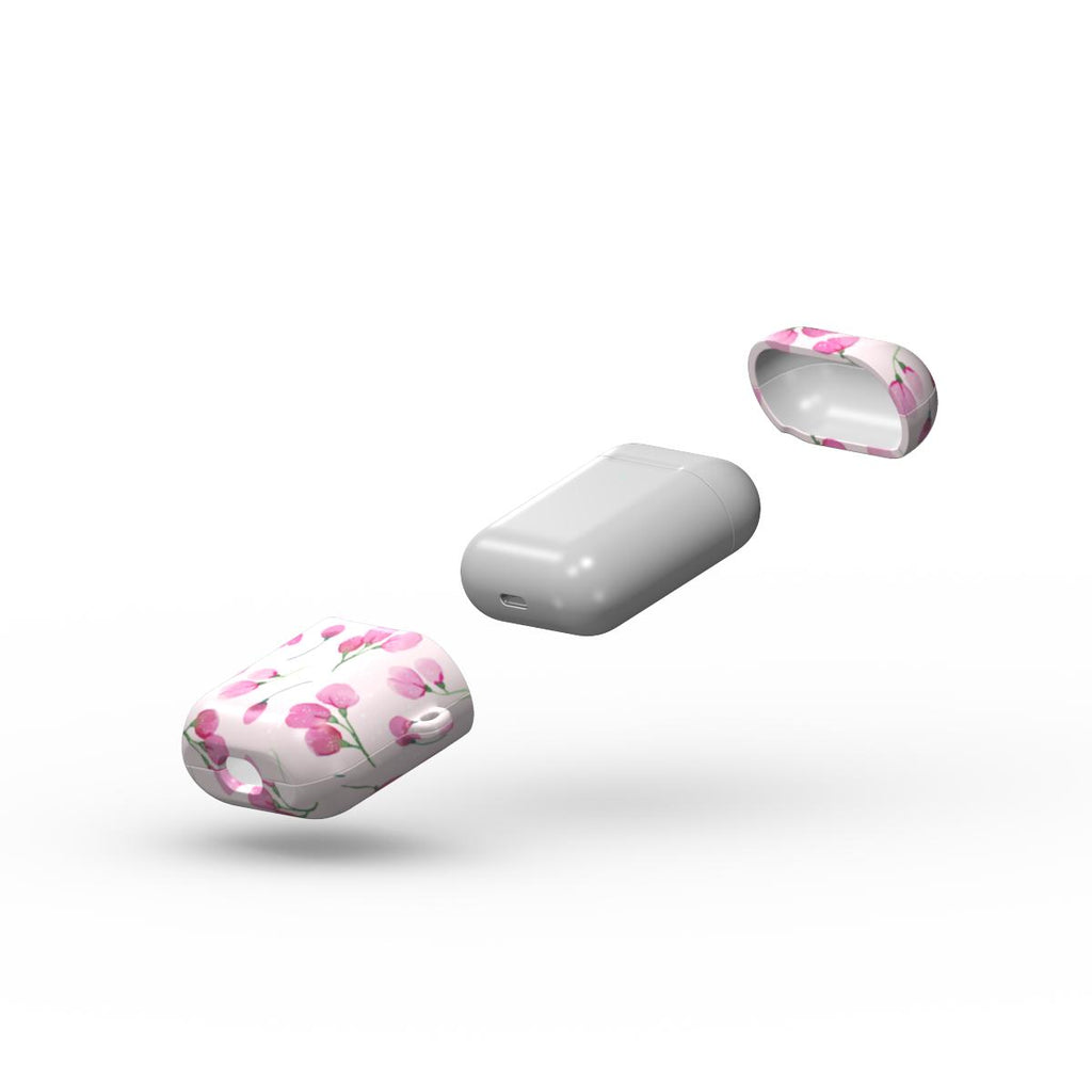 Pink little rose floral Apple AirPods Tough Case